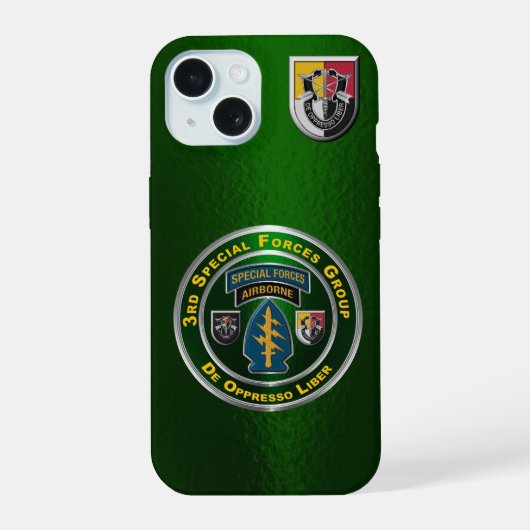 3rd Special Forces Group iPhone 15 Case (Achterkant)
