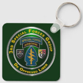 3rd Special Forces Group Sleutelhanger (Achterkant)