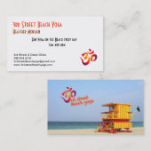 3rd Street Beach Yoga Visitekaartje (Voorkant / Achterkant)