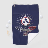 3rd Sustainment Command Special Design Adelaar Golfhanddoek (Insitu)