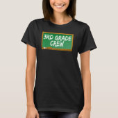 3rd Third Grade Crew Chalk Board Chalkboard T-shirt (Voorkant)