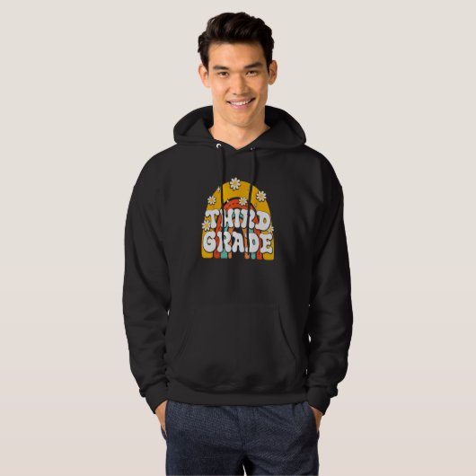 3rd Third Grade First Day School Back To School Te Hoodie (Voorkant volledig)