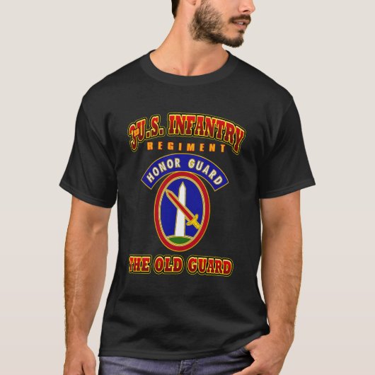 3rd US Infantry Regit eert Eer Guard De Oude Garde T-shirt (Voorkant)