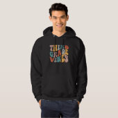 3rd Vibes Hippie Groovy Back To School Teacher Stu Hoodie (Voorkant volledig)