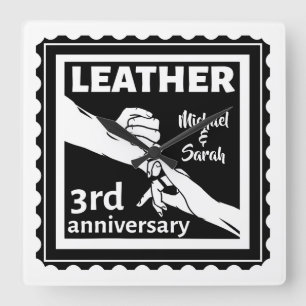 3RD Weddenschap met traditionele handen Vierkante Klok