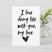 3rd wedding anniversary kaart (Staand voorkant)