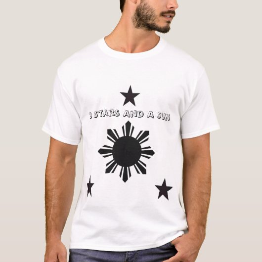 3starsasun, 3 sterren en een zon t-shirt (Voorkant)