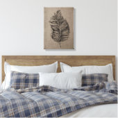 3Taupe Canvas Wall Art (Insitu (Slaapkamer))