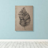 3Taupe Canvas Wall Art Afdruk (Insitu (Houten vloer))