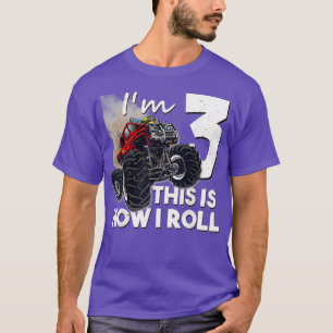 3th Birthday Boy Monster Truck 3 Yrd T-shirt