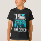 3th Grade Unlocked Gamer Graduation T-shirt (Voorkant)