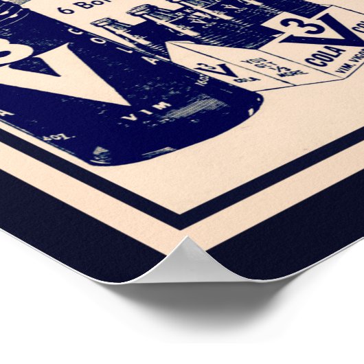  3V Cola Advertisement 1960 Poster (Hoek)