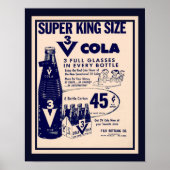  3V Cola Advertisement 1960 Poster (Voorkant)
