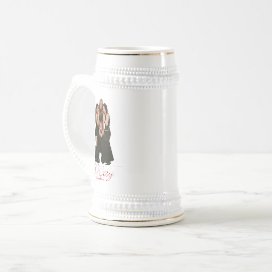 3Way Beer Stein Bierpul (Voorkant links)