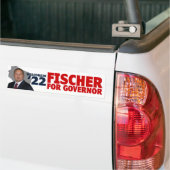 3X11 Fischer for Governor Bumpersticker (Op Truck)