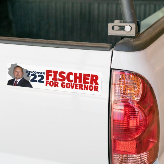 3X11 Fischer for Governor Bumpersticker (Op Truck)