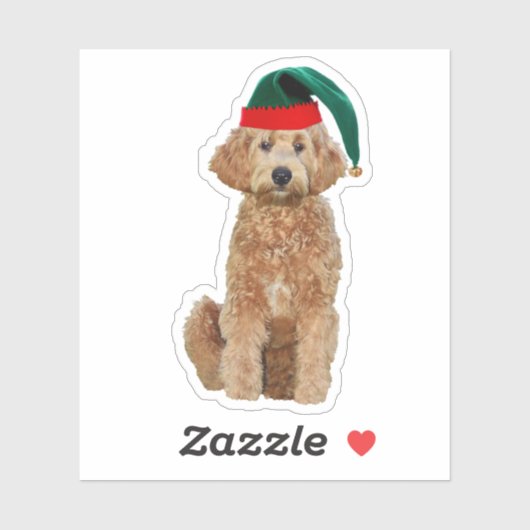 3x3 Aangepaste Vinyl Sticker - Kerst gouden doodle (Vel)