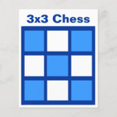3x3 - Chess LABEL Grid (1-1/4-inch koelkast magnet Flyer (Voorkant)