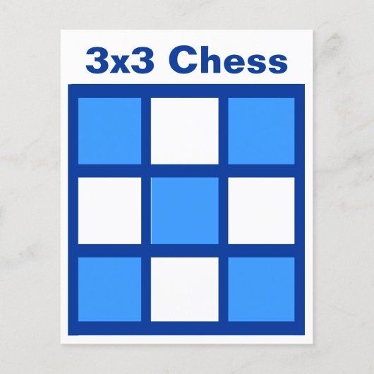 3x3 - Chess LABEL Grid (1-1/4-inch koelkast magnet Flyer (Voorkant)