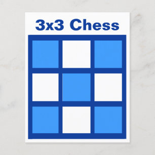 3x3 - Chess LABEL Grid (1-1/4-inch koelkast magnet Flyer