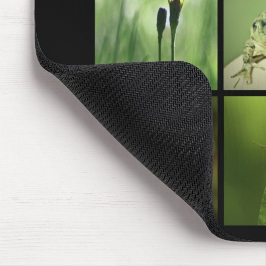 3x3 foto's van groene natuur Mousepad Muismat (Hoek)