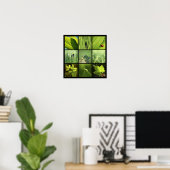 3x3 groene foto's natuur afdrukken poster (Thuiskantoor)