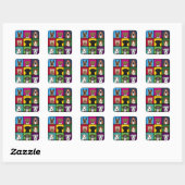 3x3 Hunde Vierkante Sticker (Vel)