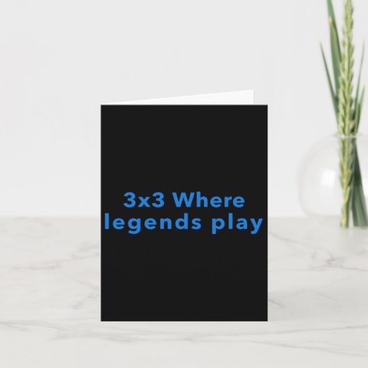 3x3 Waar Legendes Spelen Kaart (Voorkant)