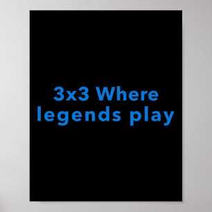 3x3 waar legendes spelen poster