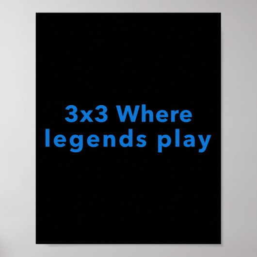 3x3 waar legendes spelen poster (Voorkant)