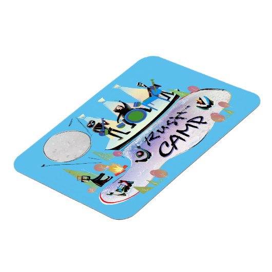 3x4 Frig Magnet RushCamp! Magneet (Linkerzijde)