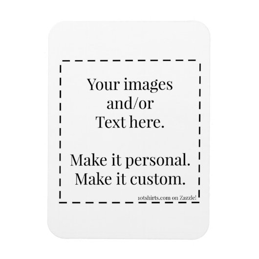 3x4" Klaar om magneet aan te passen (Verticaal)