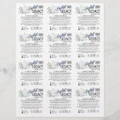 3x4 Kleine Vierkante Sample Inserts Papiervel (Voorkant)