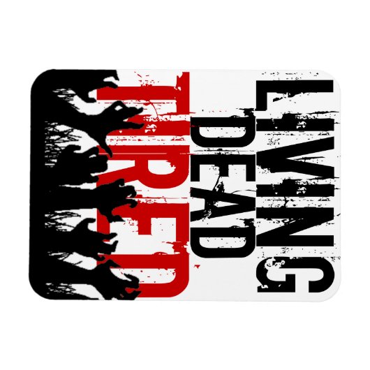 3x4" levende dode vermoeide magneet (Horizontaal)