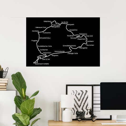3x4 map poster (Thuiskantoor)