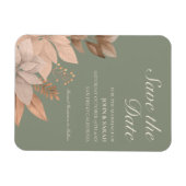 3X4 Sage Green & Floral sparen de Magnetische Datu Magneet (Horizontaal)