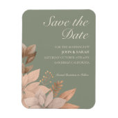 3X4 Sage Green & Floral sparen de Magnetische Datu Magneet (Verticaal)