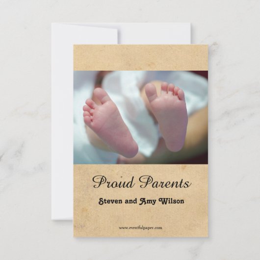 3x5 Aankondiging geboorte Beste kerstcadeau ooit (Achterkant)