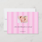 3x5 Aankondiging van de geboorte van een baby met  (Achterkant)