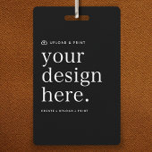 3x5 Badge ID Kaart | Uw ontwerp upload Naambadges