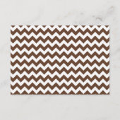 3x5 Directiekaart Bruin Oranje Chevron Informatiekaartje (Achterkant)