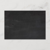 3x5 Direction Card Wedding Chalkboard  Cha Informatiekaartje (Achterkant)