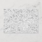 3x5 Direction Card Wedding Distrast Blauwgroen Woo Informatiekaartje (Achterkant)