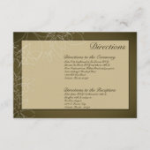 3x5 Direction-kaart in herfst Floral-fall-klep Informatiekaartje (Voorkant)