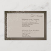 3x5 Direction-kaart in het najaar van Floral Fall  Informatiekaartje (Voorkant)