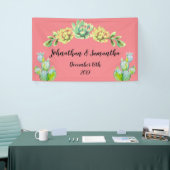 3'x5' gepersonaliseerde banner Bohemian Cactus Suc (Beurs)