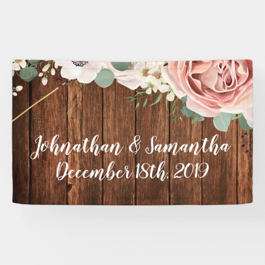 3'x5' Gepersonaliseerde Banner Geometric Garden Ro (Horizontaal)