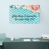 3'x5' Gepersonaliseerde banner Geometrisch Roos Ch (Beurs)