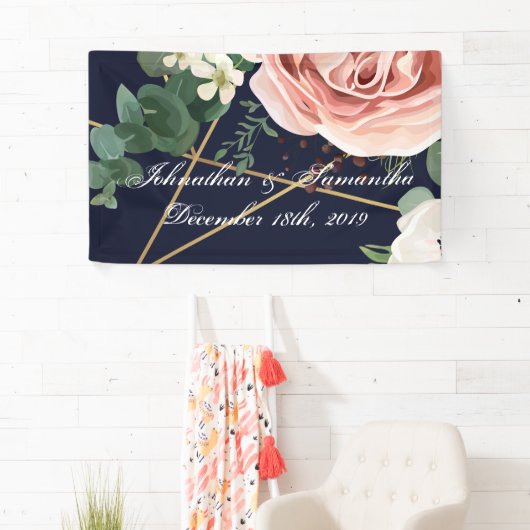 3'x5' Gepersonaliseerde Banner Geometrische Tuin M (Insitu)