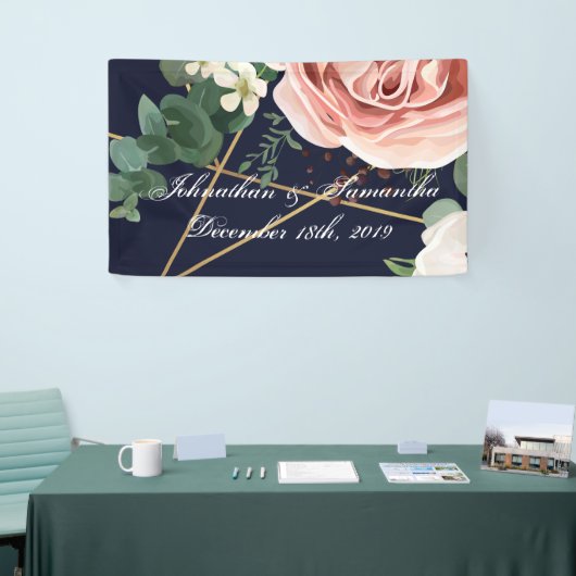 3'x5' Gepersonaliseerde Banner Geometrische Tuin M (Beurs)